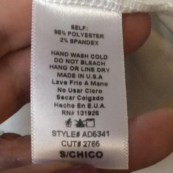 J Roberts Cold Shoulder Dress With Short Sleeves & Pin Stripes Size S - Picture 6 of 9